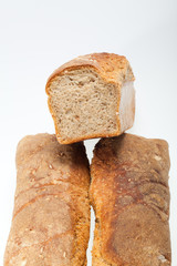 large loaves of bread traditionally roasted