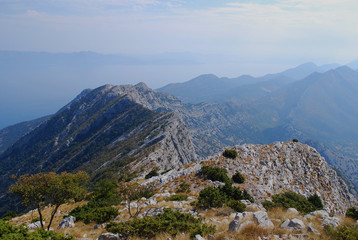 Fototapeta na wymiar Mountain view sv. Ilija (961m)