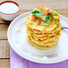 stack of potato pancakes