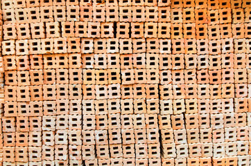 Background of red brown brickwall texture