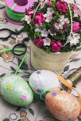 preparation Easter decorations