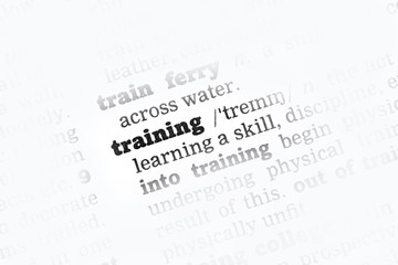 Training Dictionary Definition