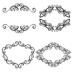 Vector Decorative Ornamental Frame for Text. Design element