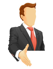 Faceless businessman