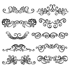 Vector Set: Calligraphic Borders and Page Decoration