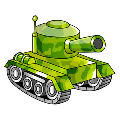 cartoon army tank