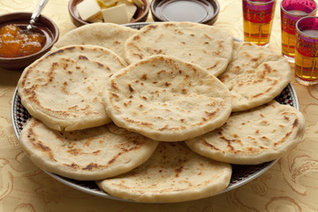 Traditional Moroccan batbot sandwiches