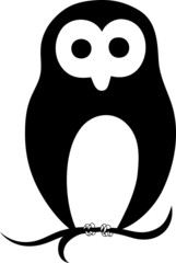 Owl silhouette art vector