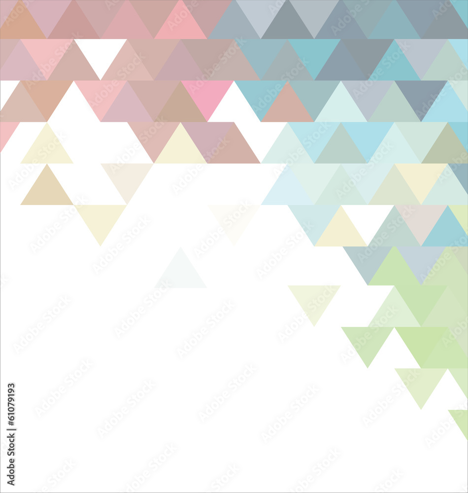 Canvas Prints Abstract pastel colors background with triangle