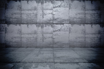Beton Wand mit Fußboden Hintergrund