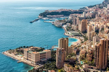 Crédence de cuisine en verre imprimé Nice Monte Carlo top View