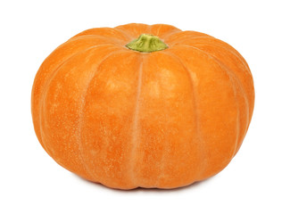 Ripe whole pumpkin (isolated)