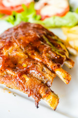Grilled Ribs meat steak