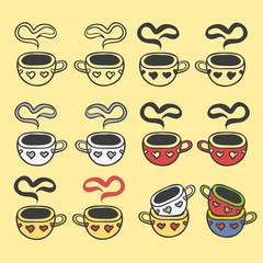 Cup (mug) of hot drink (coffee, tea etc)