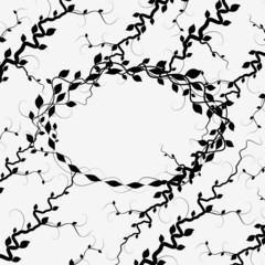 Vector branches and leaves background