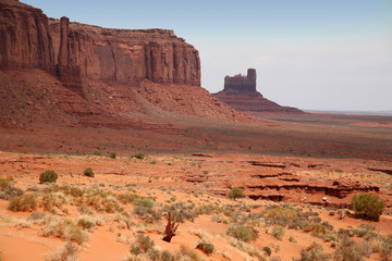 Fototapeta na wymiar Monument Valley, desert canyon in Utah, USA