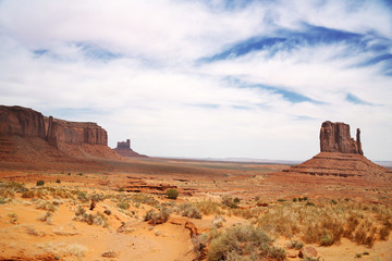 Fototapeta na wymiar Monument Valley, desert canyon in Utah, USA