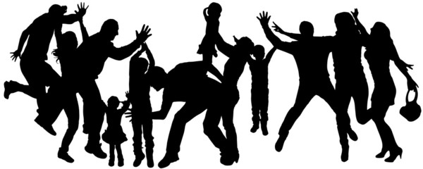 Vector silhouette dance.