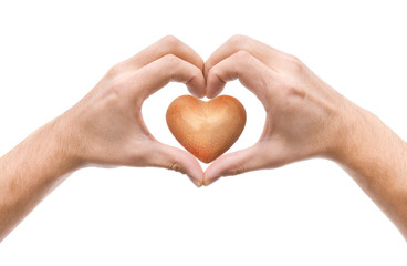 Fototapeta premium Hände mit Herz