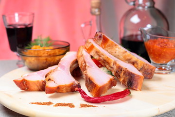 Delicious smoked ribs