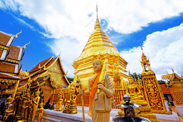 Wat Phra That Doi Suthep is a major tourist destination of Chian - 61088310