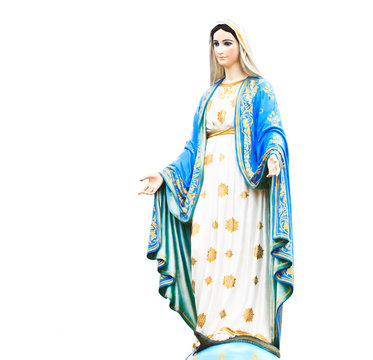 Virgin Mary statue at Roman Catholic Church