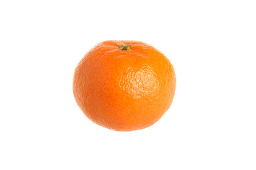 One mandarin isolated on white