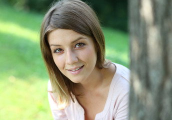 Fototapeta premium Beautiful young blonde woman