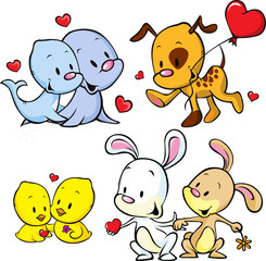 animals celebrate Valentine's Day