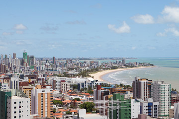 Panorama of Joao Pessoa in Brasil