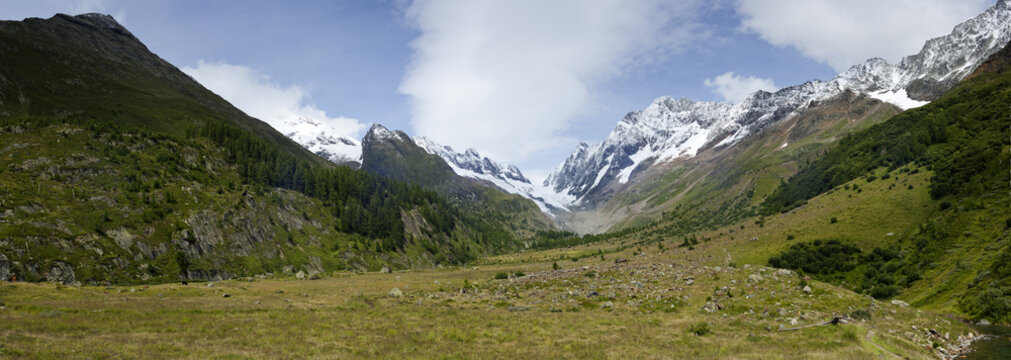 Der Langgletscher im L&ouml;tschental in der Schweiz