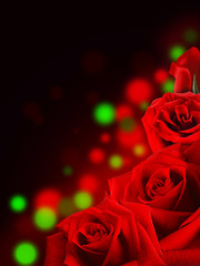 Obraz na płótnie Canvas Red roses, Valentine background