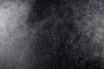 Abstract splashes of water on a black background