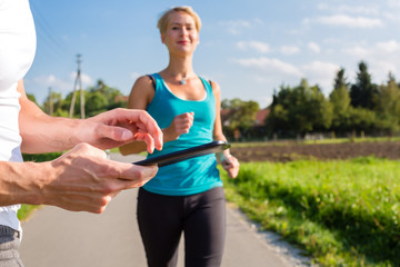 Jogging mit Trainigskontrolle per App