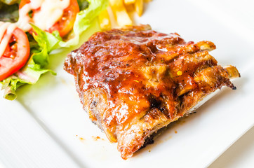Grilled Ribs meat steak