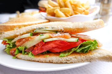 Sandwich with chicken