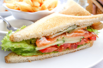 Sandwich with chicken