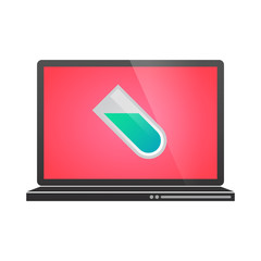 Laptop with icon