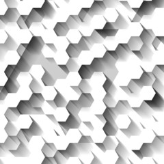 White technological background with hexagons. Eps10