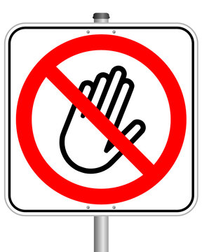 Unbefugt Hand  #140204-svg01