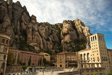 Santa Maria de Montserrat Abbey, Catalonia, Spain.
