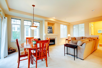 Living and dining room. Open plan