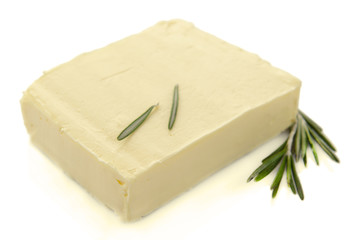 Tasty butter isolated on white
