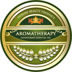 Aromatherapy - Lemongrass Essential Oil Label
