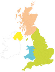 イギリスの地図