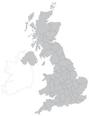 イギリスの地図