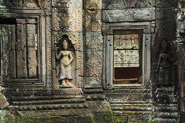 Wall of Angkor Temple