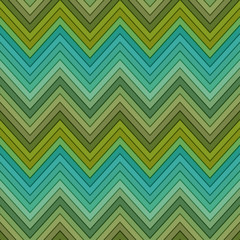seamless multicolor green horizontal fashion chevron pattern