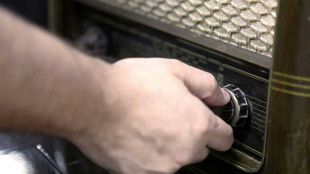Very old Retro Radio, Close Up