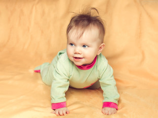 Naklejka premium Small child.